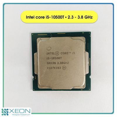 CPU Intel Core i5-10500T / 6 cores 12 threads / 2.3-3.8 GHz