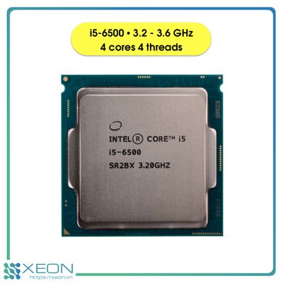 CPU Intel Core i5-6500 / 4 cores 4 threads / 3.2-3.6 GHz