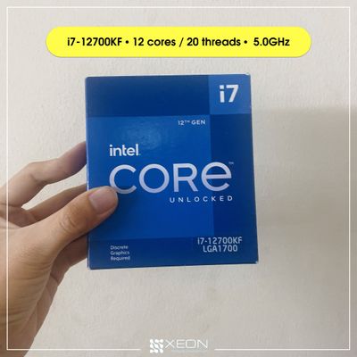 CPU Intel Core i7-12700KF / 12 cores (4 E-cores và 8 P-cores) 20 threads