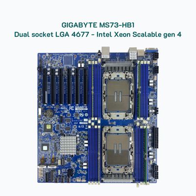 Mainboard Gigabyte MS73-HB1 - dual socket LGA 4677 - Intel Xeon Scalable gen 4
