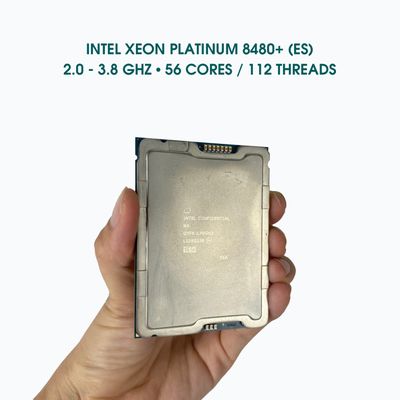 CPU Xeon Platinum 8480+ / 56 cores / 112 threads / 2.0 - 3.8 GHz / socket FCLGA4677 - bản ES