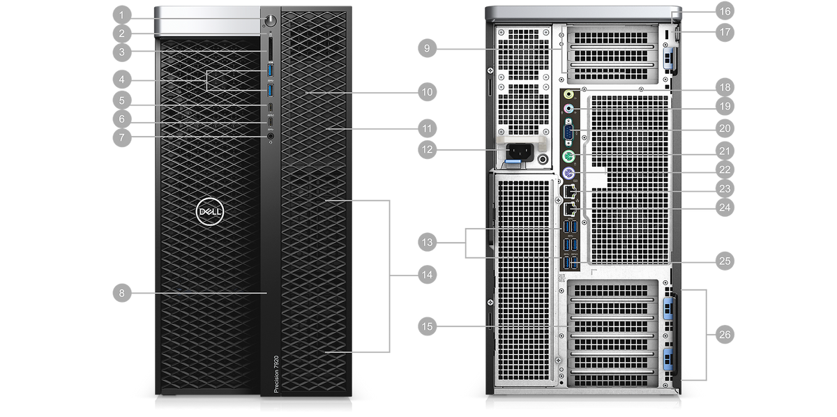 Ngoại thất Dell T7920